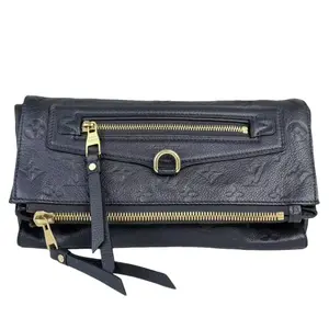 Pre-owned Louis Vuitton Leather Clutches & Wristlets Navy Petillante Clutch Monogram Empreinte Clutches Wristlets