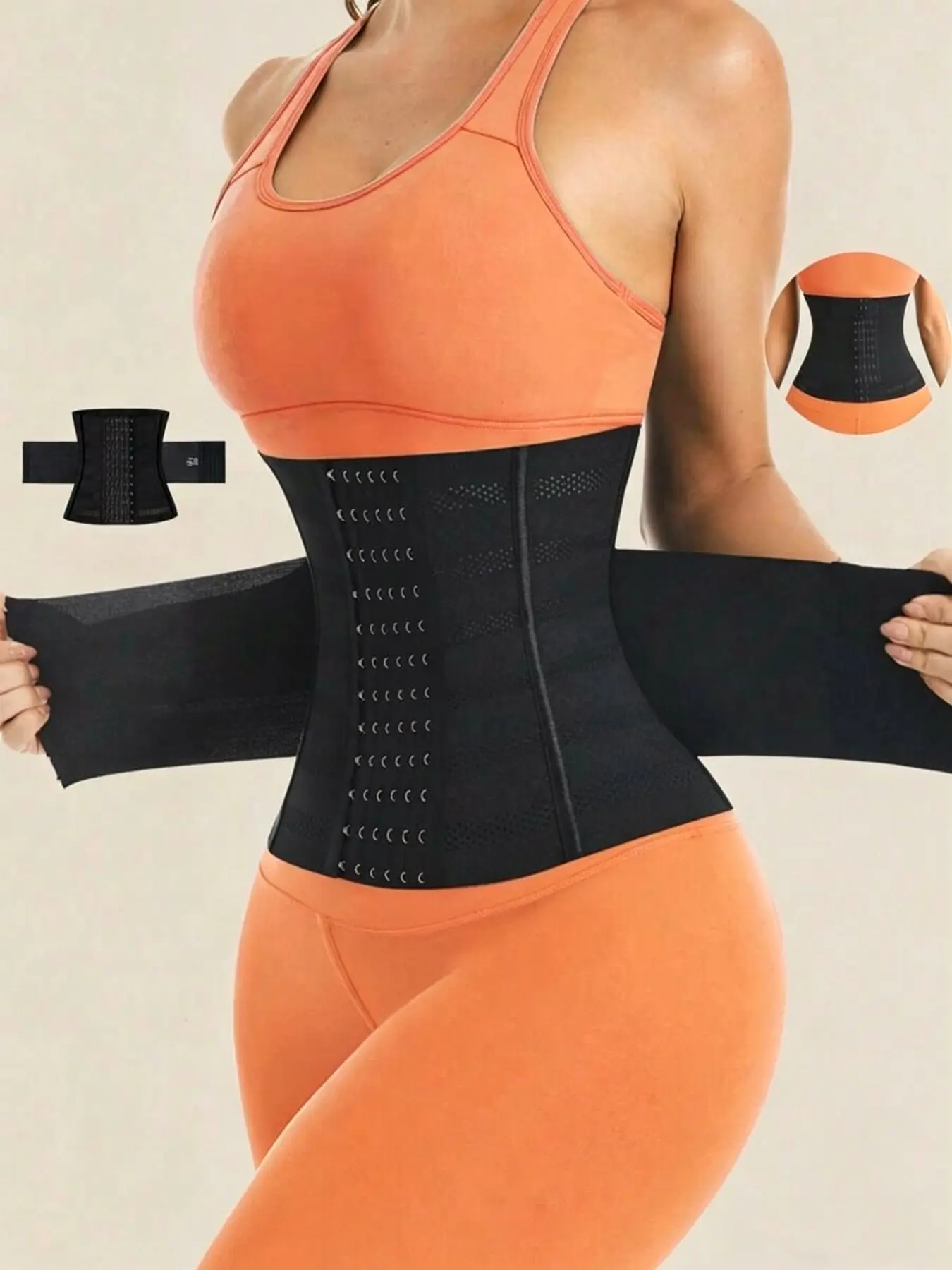 Women's High Compression Adjustable Shapewear, Dual Layer Waist Trainer, Abdominal Control, Tummy Control, Sweat Waist Belt, Body Sculpting Gear, High Compression Shaper