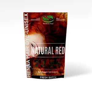 Natural Red Henna Hair Dye - The Henna Guys | Covers Grays Naturally | Classic Copper Red Tones | Conditions Hair- 100 grams