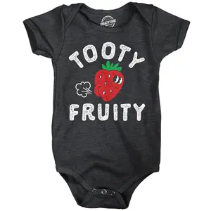 Tooty Fruity Baby Bodysuit Funny Sarcastic Fart Graphic Novelty Jumper for Infants Funny Baby Onesies Sarcastic Clothes for Baby Funny Adult Humor Onesie Novelty Onesie Black -