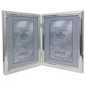 212 MAIN 8x10 in. Heavyweight Silver Metal Traditional Beaded Edge Photo Frame with Glass, Baby Room Decor for Baby & Maternity Spaces