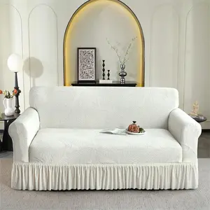 Elastic Jacquard Sofa Cover, Dustproof Full Coverage, Suitable for Living Room Outdoor, Single/double/triple/four-Seat with Arms, Elastic Sofa Slipcover