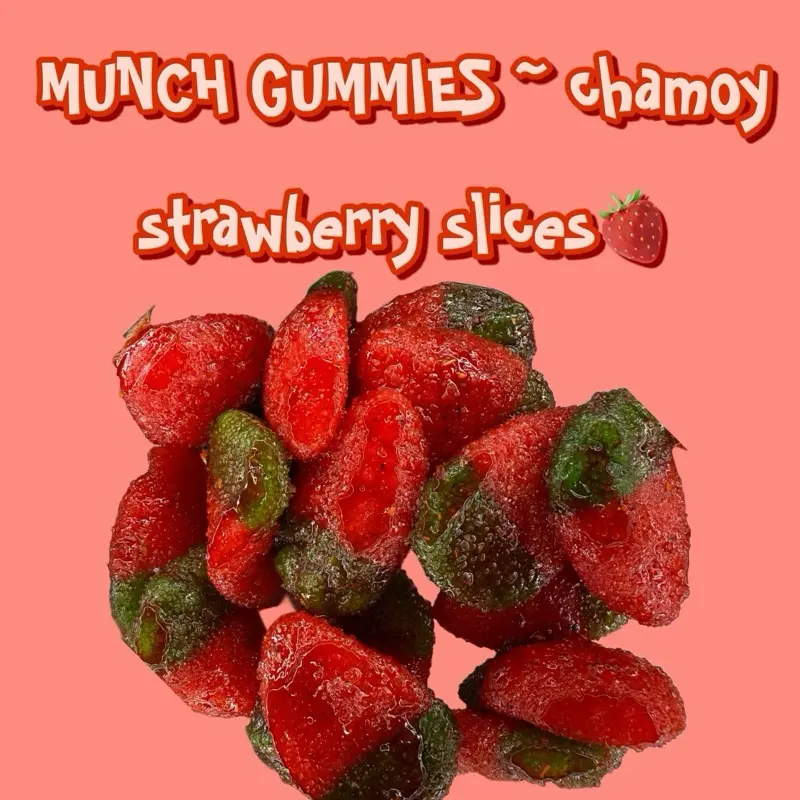 munch gummies ~ Strawberry SLICES snack munch gummies ~ Strawberry SLICES snack