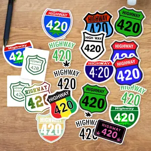 Stickers Pack 20 Pcs Highway Bumper Colorful Luggage 420 Bike Aesthetic Guitar Water Waterproof Vinyl Car Bottle Laptop Skateboard