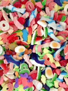 Gummy Mix - Bears, Gummy Belts, Rings and More - Snack, Sweet - Susa Candy Sour Sugar
