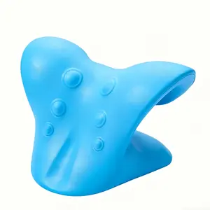 Neck Stretcher,Neck Hump Corrector,Neck and Shoulder Relaxer Cervical Traction Device Pillow for Muscle Relax and TMJ Pain Relief (Blue)