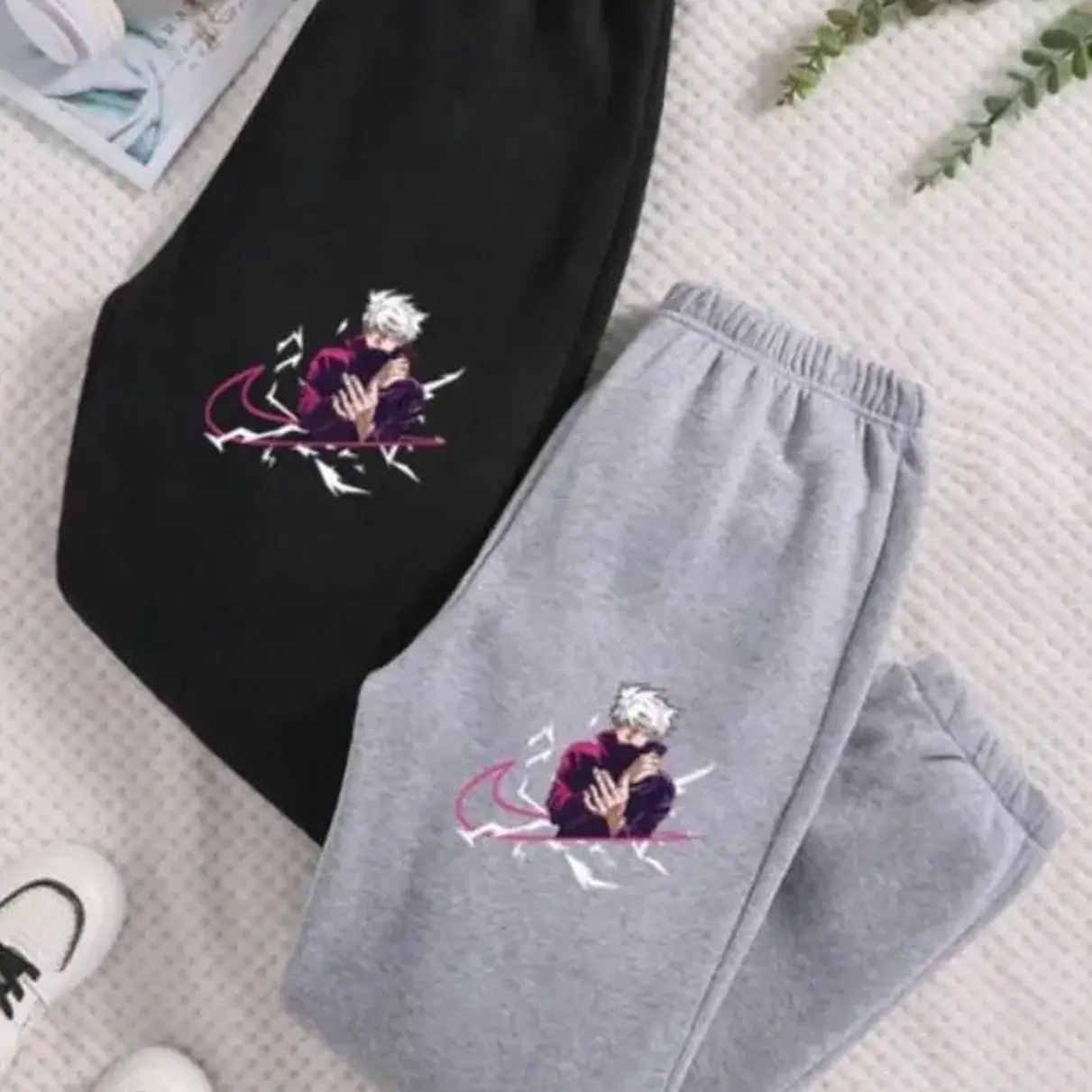 Gojo Satoru Sweatpants Jujutsu Kaisen Anime Sweatpants Unisex Cotton Graphic Casual Sweatpants for Men & Women Best Gift for Fans All Seasons Z0Z6H