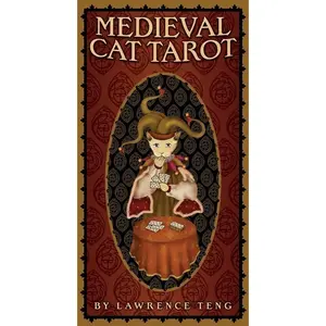 Medieval Cat Tarot Deck by Pace &amp; Teng — Whimsical Cat-Themed 78-Card Tarot