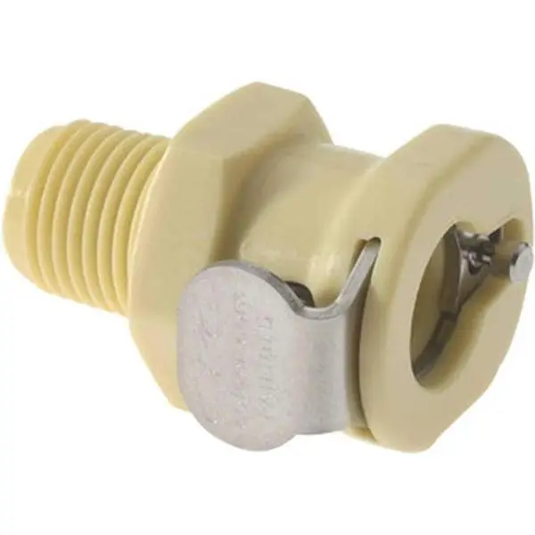 CPC Colder Products Inline Threaded Female Socket Inline Coupling, 1/8" Nominal Flow, 1/8 NPT Female Thread, 120 Max PSI, 32-160°F, Polypropylene Body, EPDM O-Ring, PMCD100212, Inline Couplings