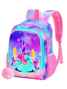 Unicorn Backpack for Girls, 13" Toddler Preschool Kids Bookbag, Cute Animal Kindergarten Schoolbag