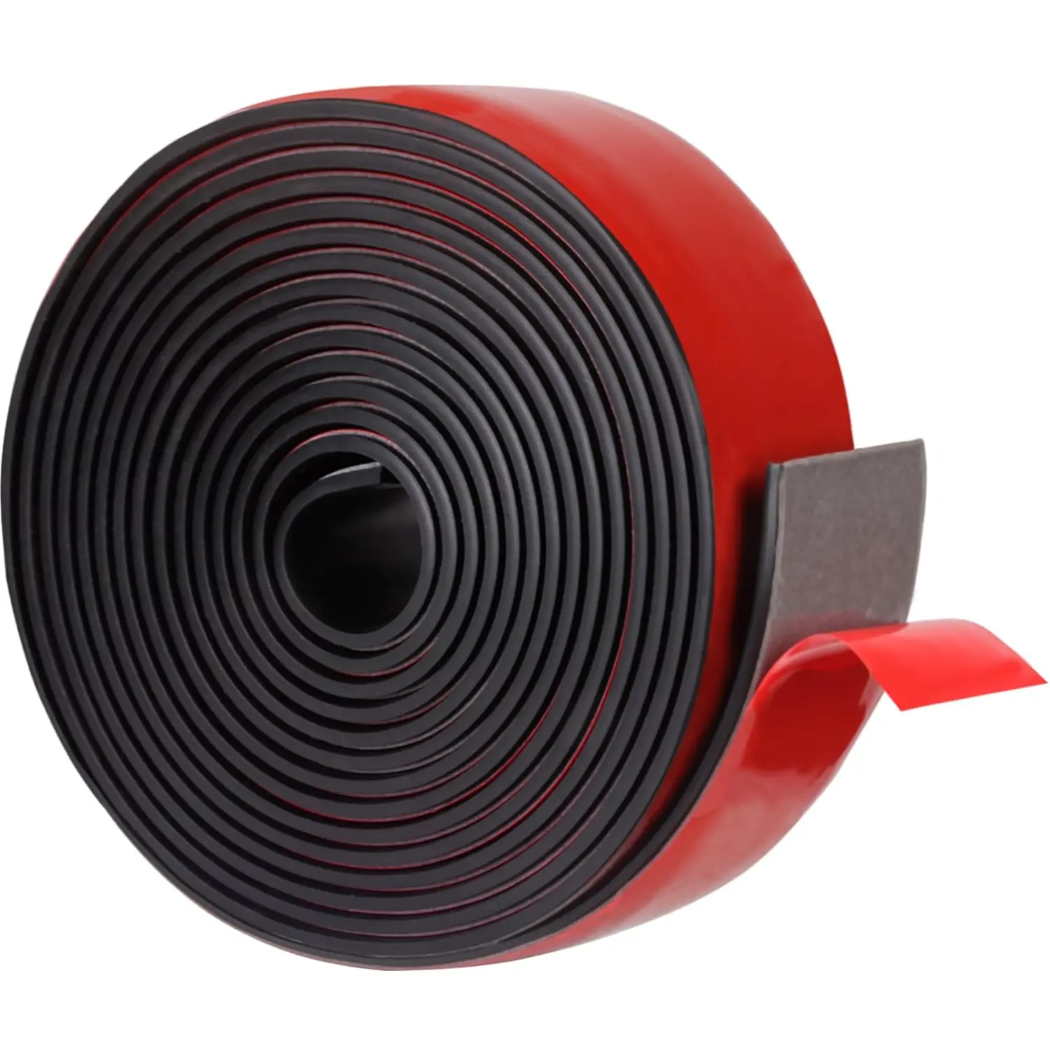 Neoprene Rubber Sheets & Strips Adhesive Solid Gasket Seal with Backing (1' Wide x 1/8" Thick x 10' Long)