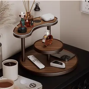 Double Layer Bamboo Tabletop Storage Rack, Cup Holder, Desktop Organizer, Dorm Kitchen Solution, Casual Design, Perfect Gift