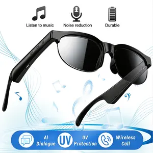 Open-Ear Audio Smart Glasses, Bluetooth Sunglasses with Polarized UV Lens, Smart Touch Control, Hands-Free Calling, Voice Assistant, Fast Pairing and Long Lasting Battery,  Perfect Gift for Men & Women, Suitable for  Fishing, Camping and Daily Commute