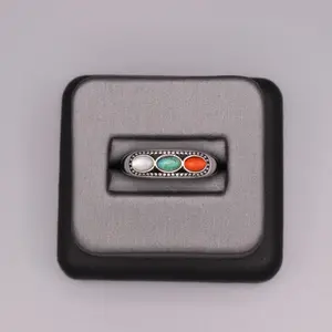 Sterling Silver Stone Ring - Multi Stone