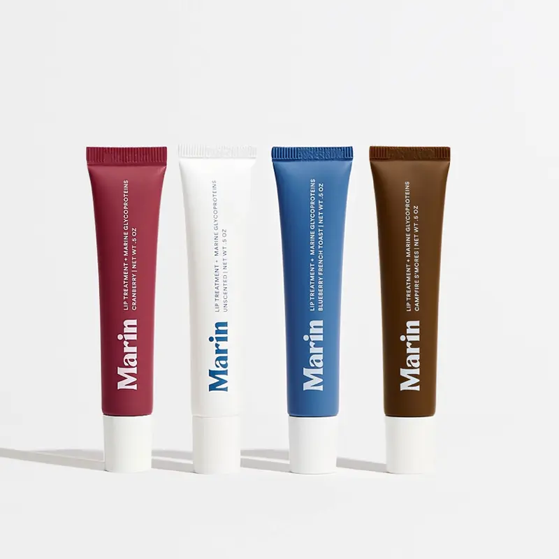 Lip Treatment Set of Four w/ Marine Glycoproteins for Hydration