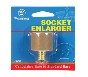 Westinghouse 70361 Candelabra Socket Adapter, Home Improvement Electrical Plug-In Adapter Plugs