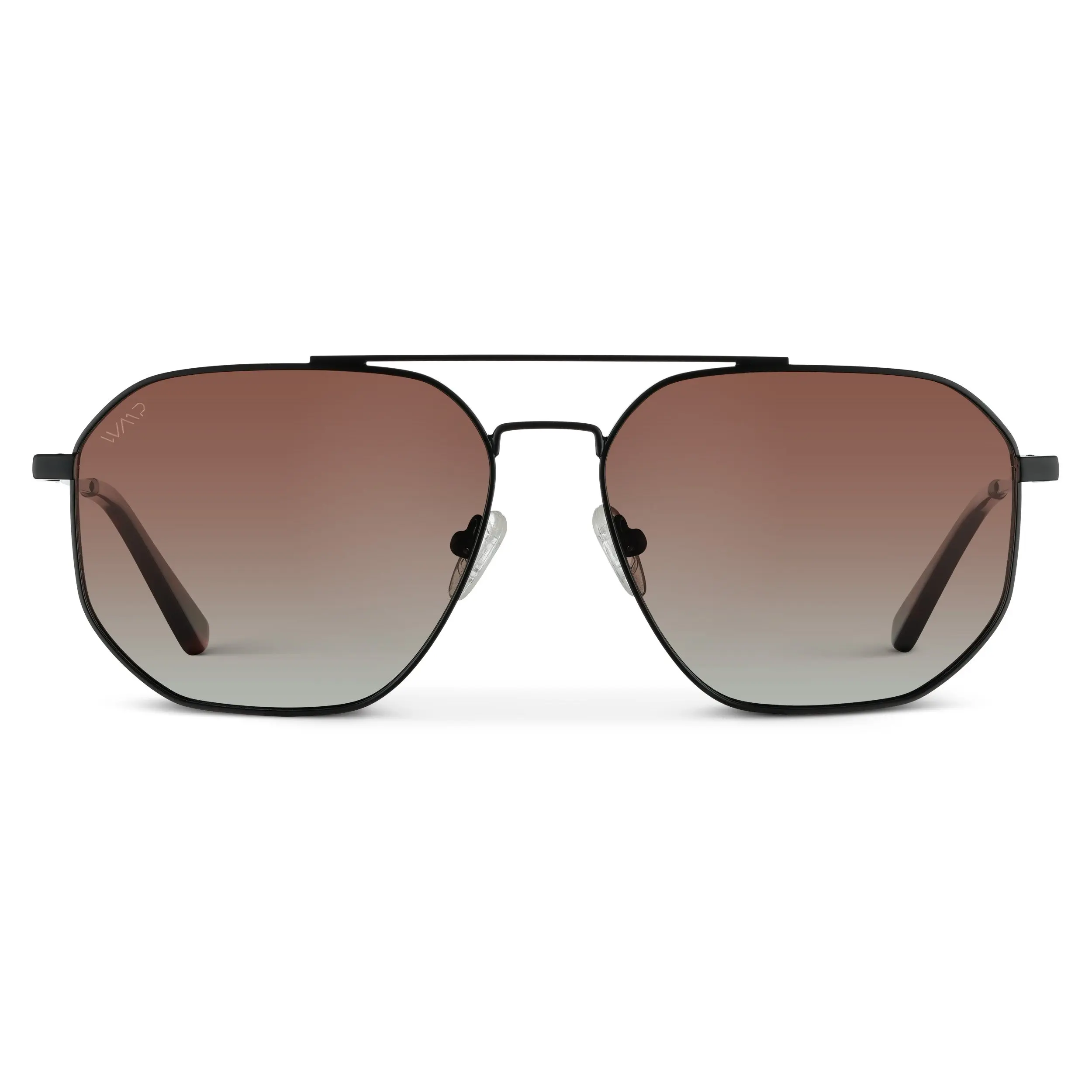 Emmett - Men's Polarized Aviator Metal Frame Double-Bridge Sunglasses Emmett - Men's Polarized Aviator Metal Frame Double-Bridge Sunglasses
