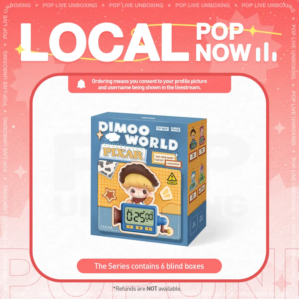 [POP NOW] POP MART DIMOO WORLD × PIXAR Series-Timer Fridge Magnet Blind Box