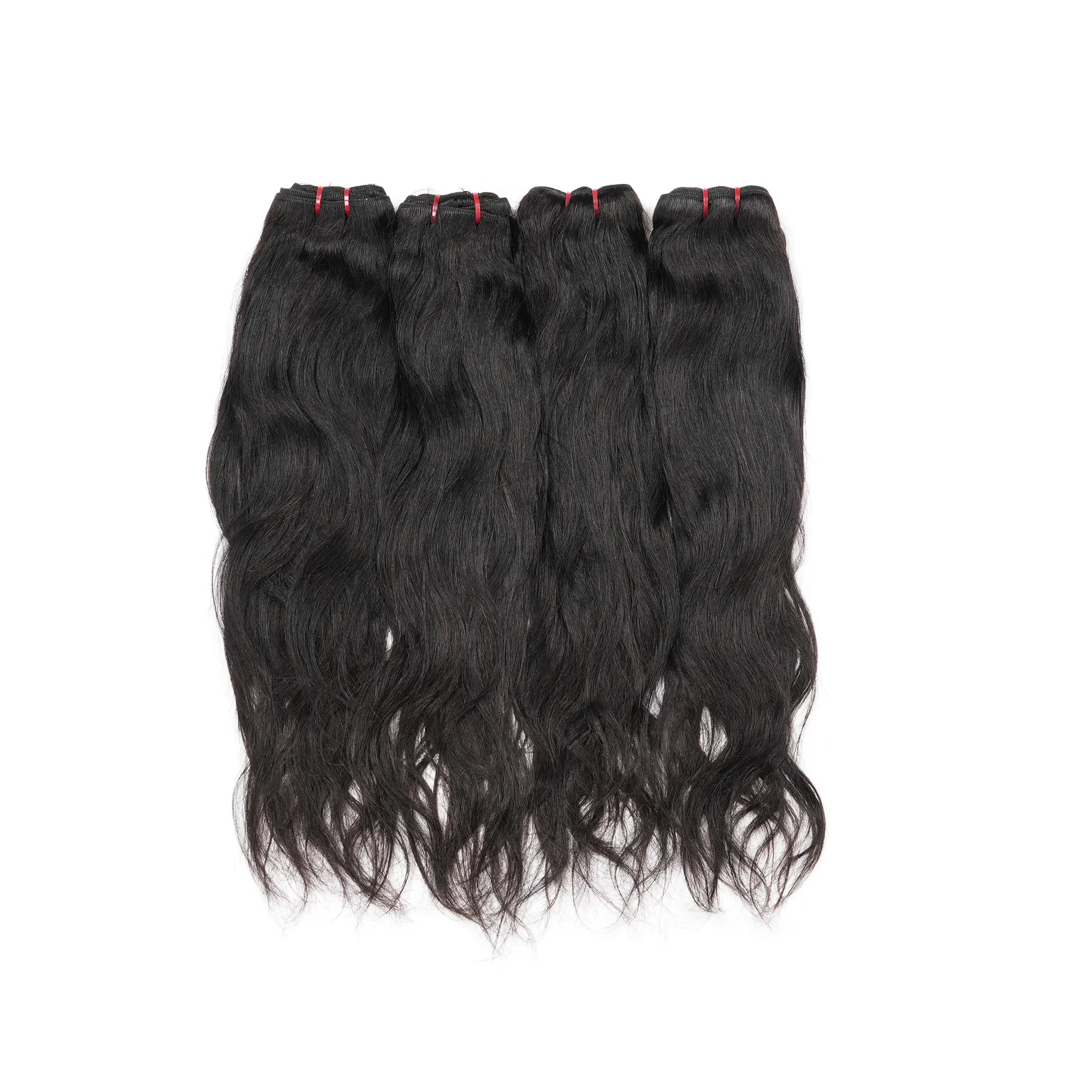 Women's Brazilian Virgin Remy Human Hair Bundles - 4 Bundles/Lot, 100% Unprocessed Natural Black, Deep/Natural Wave, Wet and Wavy Quick Weave, 12-26 Inches, Factory Direct Sale, Customizable Extensions, Deep Waves