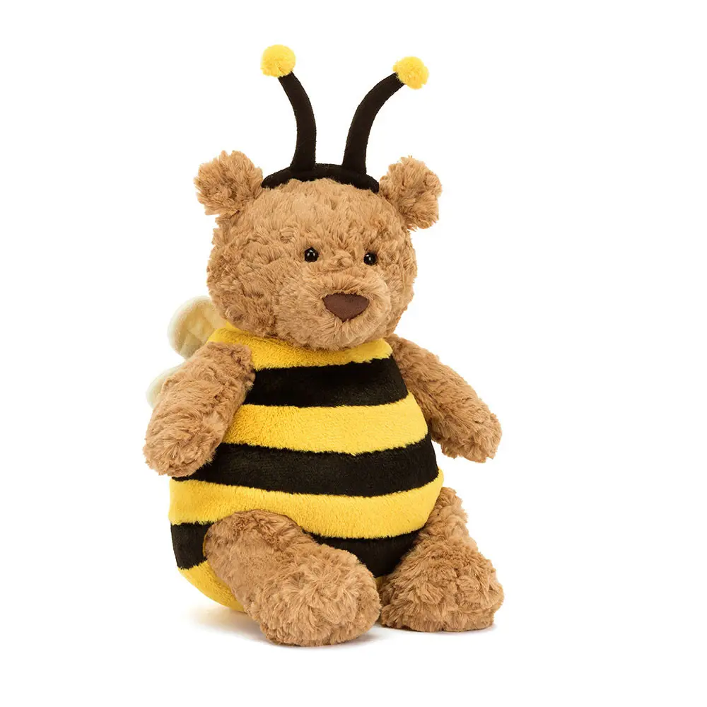 JellyCat Bartholomew Bear Bumblebee Plush Soft Stuffed Animal Gift for All Ages