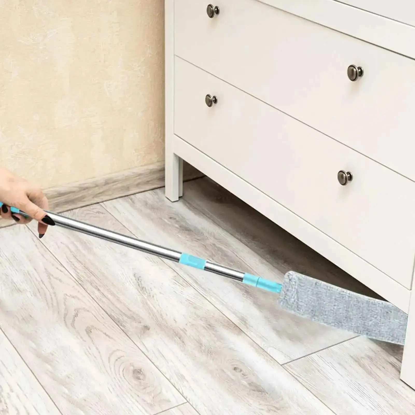 Long Handle Flexible Duster for Under Sofa and Cabinet Cleaning Non Slip Grip Dust Sweeper Tool for Hard to Reach Areas Safe Material for Home and Kitchen Use
