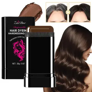 Gray Hair Instant Cover Stick: Natural Black Color, No Mess & No Rinse Required – For Men & Women, Convenient for On-The-Go or Home Use