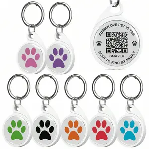 QR Code Dog Tag, Smart Pet ID Tags, Waterproof Dog ID Tag For Kids, Pets, Bags, Keys Anti-Loss