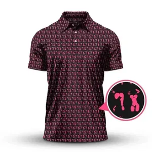 Men’s Body Art Golf Polo – Bold Graphic Pattern Lightweight Athletic Shirt