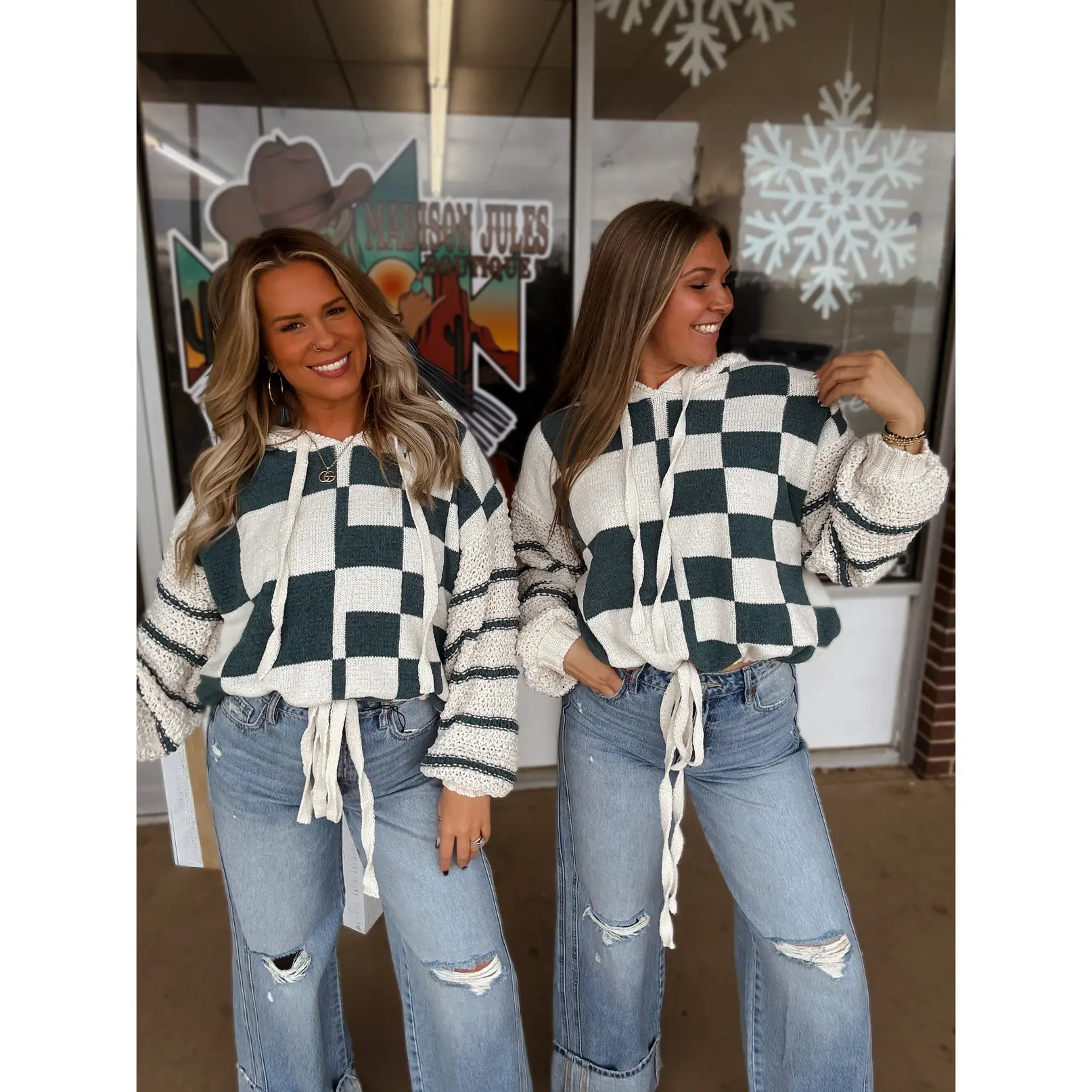 The Bree Checkered Hoodie