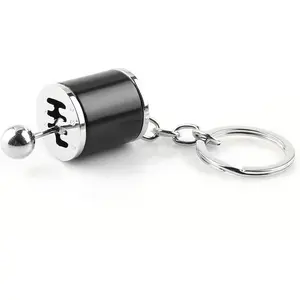 Gearbox Keychain, Six Speed Manual Transmission Stick Shift Keyring, Creative Stress-Relieving Car Accessories