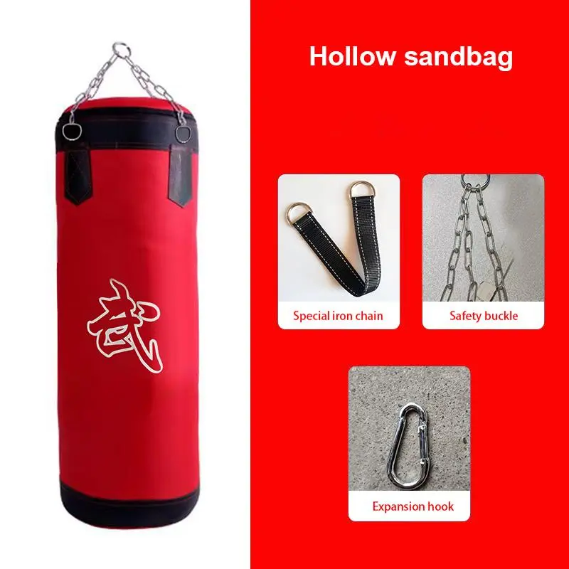 Boxing Bag, Heavy Bags For Boxing Training, Hanging Punching Bag, Sports Training Equipment, Martial Arts Training Equipment, MMA, Karate, Judo, Muay Thai, Kickboxing, Hanging Or Freestanding Punching Bag