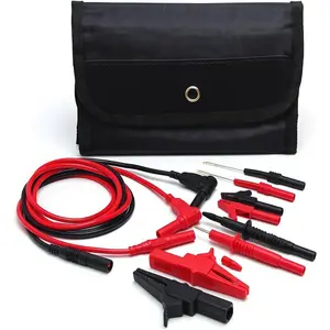 TH-6-KIT Automotive Test Lead Kit, Test Probes,Flexible Silicon  Probe pins,Shielded  Clips and Large Crocodile Clips,Multimeter Clamp Meter