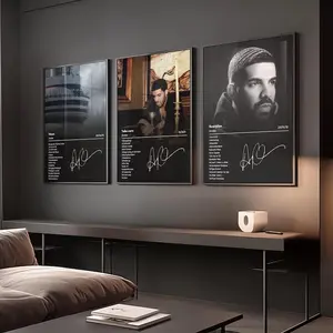 Set Of 3 Drake Album Cover Rap Classic Posters,Hip Hop Posters,Cover Art Prints, Music Wall Art HD Print Unframed Aesthetic Room Home House Modern Wall Decor Trendy Gift.