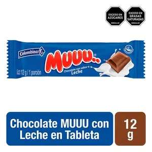 Colombina Muu Milk Chocolate 12g