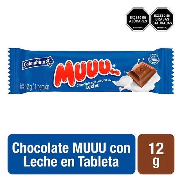 Colombina Muu Milk Chocolate 12g