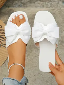 Sweet Heart Bow Sandals, Versatile Comfortable Summer Essential, Affordable High-End Look, Perfect for Girls