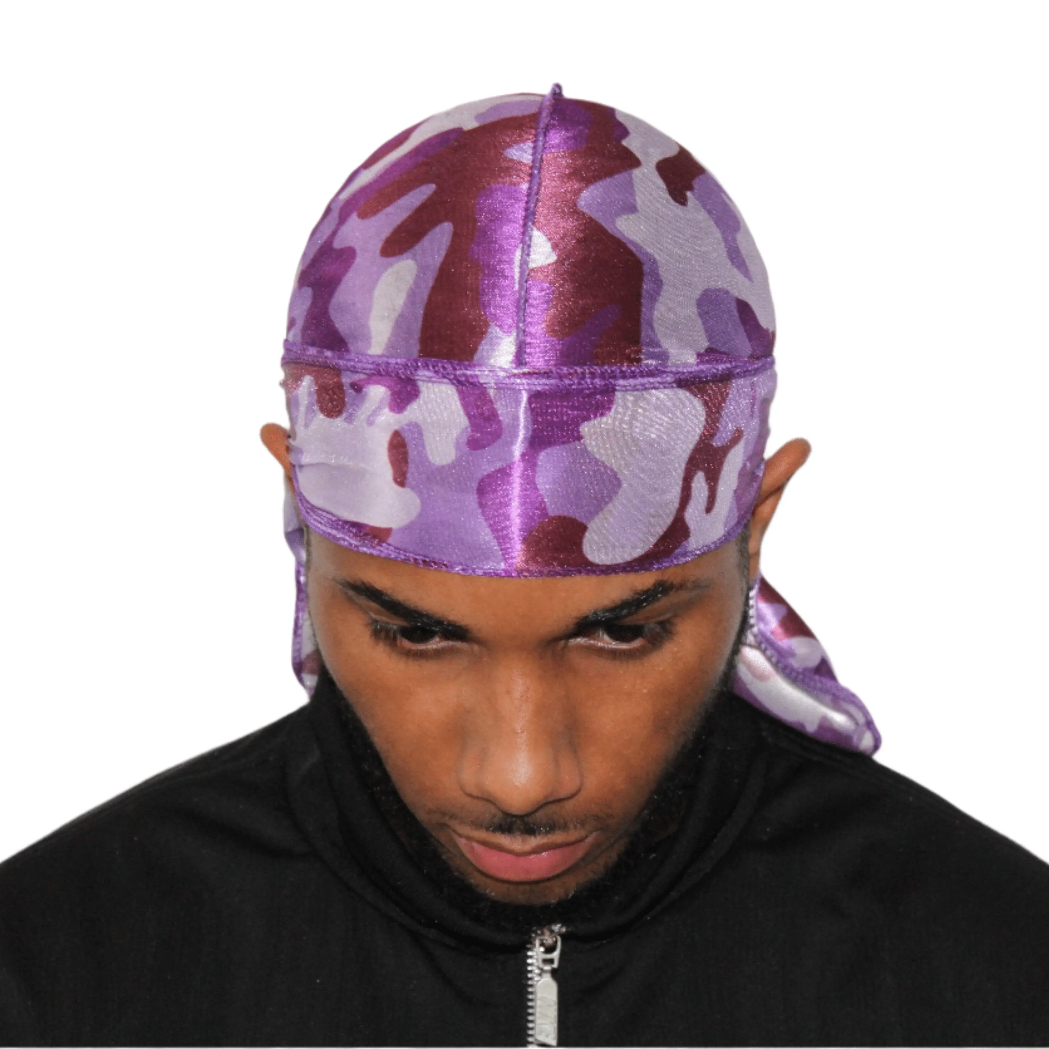 Purple Camo Silky Durag Purple Camo Silky Durag