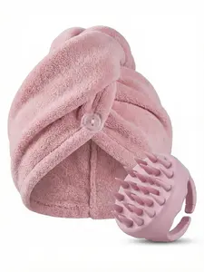 BUNDLE - SILICONE SCALP MASSAGER + MICROFIBER TOWEL