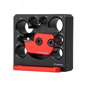 Adjustable Multi-Purpose Dowel Jig Kit, Aluminum Alloy 8-Hole Doweling Cutting Tool, Woodworking Auxiliary Equipment for Round Rods Making, Tool Accessories