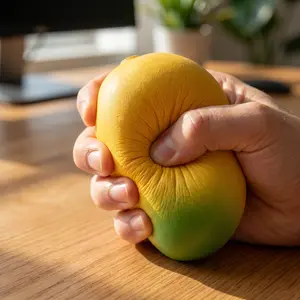 Simulation Mango Squishy Toy, Viral Fruit Stress Ball, Super Soft Slow Rising Fidget Toy, Realistic Mango Sensory Squishy for Kids & Adults, Anxiety Relief Desk Toy, Cute Decompression Gift, Graduation Gift, Children Gift Ideas, TikTok Viral Toy