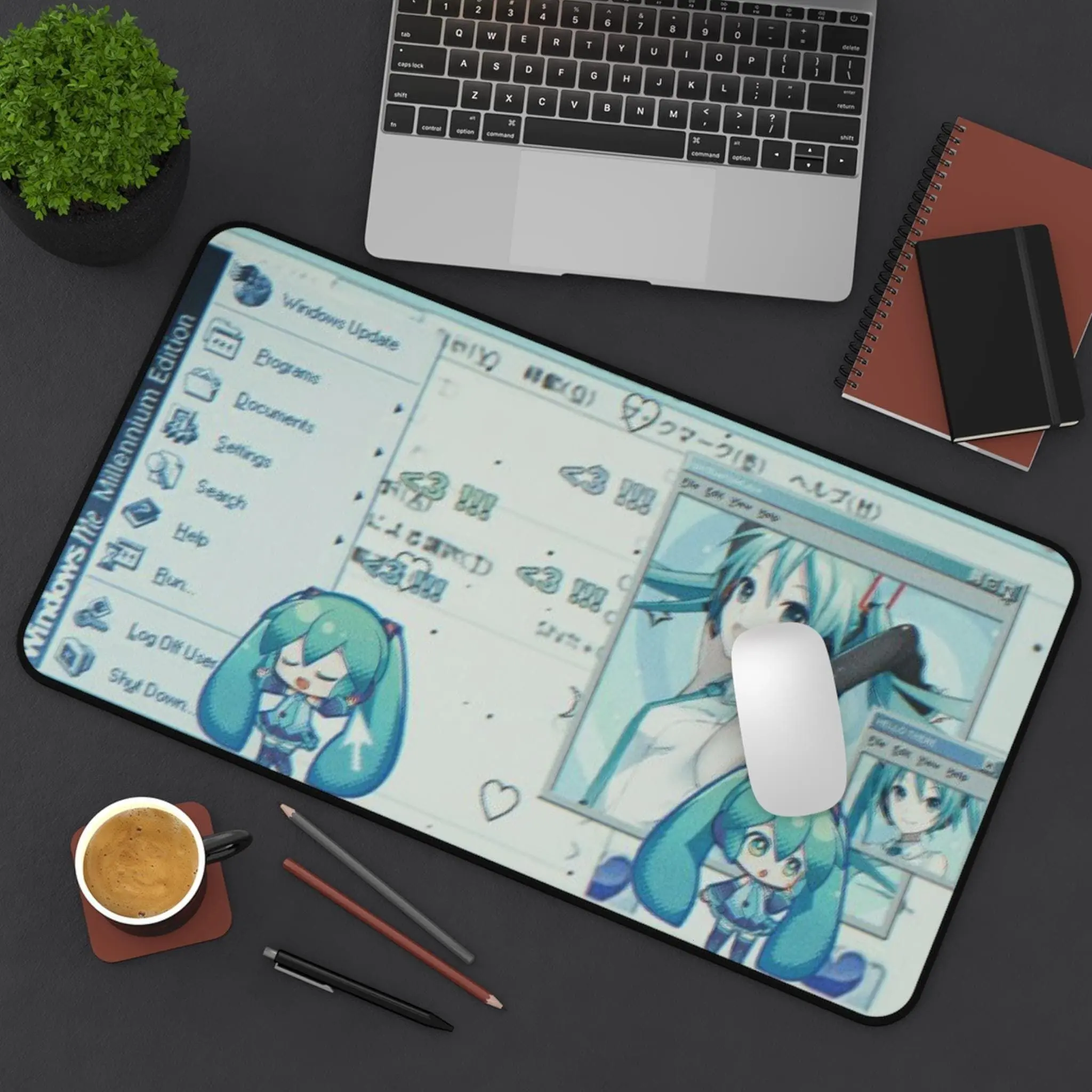 Hatsune Miku Desk Mat | Cute Desk Accessory | Gamer Gift | Home Office Decor | Mousepad with Character Designs