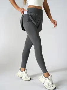 Women's High Waisted Sporty Yoga Pants with Pockets, Quick-Dry Stretch Leggings for Running and Fitness, All Seasons Wear