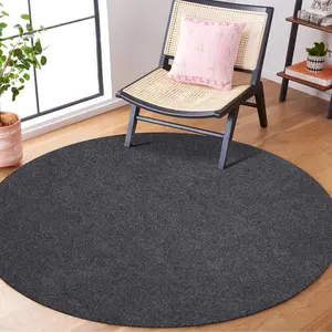 Rug Pad 5' Round Non Slip for Hardwood Floors,  Felt Rug Pad with Extra Thick Padding, Non Skid Carpet Pad for Area Rugs, Safe for  Floor Finishes, Soundproof Protective Rug Underlay