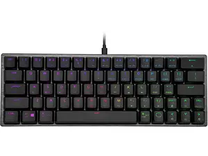 Cooler Master SK620 60% Mechanical Keyboard with Low Profile Brown Switches, New and Improved Keycaps, and Brushed Aluminum Design