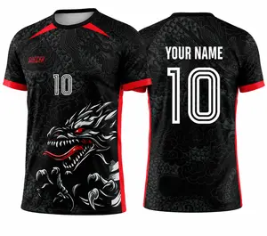 Dragon Shadow Soccer Jersey | Custom Name & Number Football Shirt | Premium Performance Edition, AnimeHeritage, CustomSoccerJersey, SoccerJersey, FootballJersey