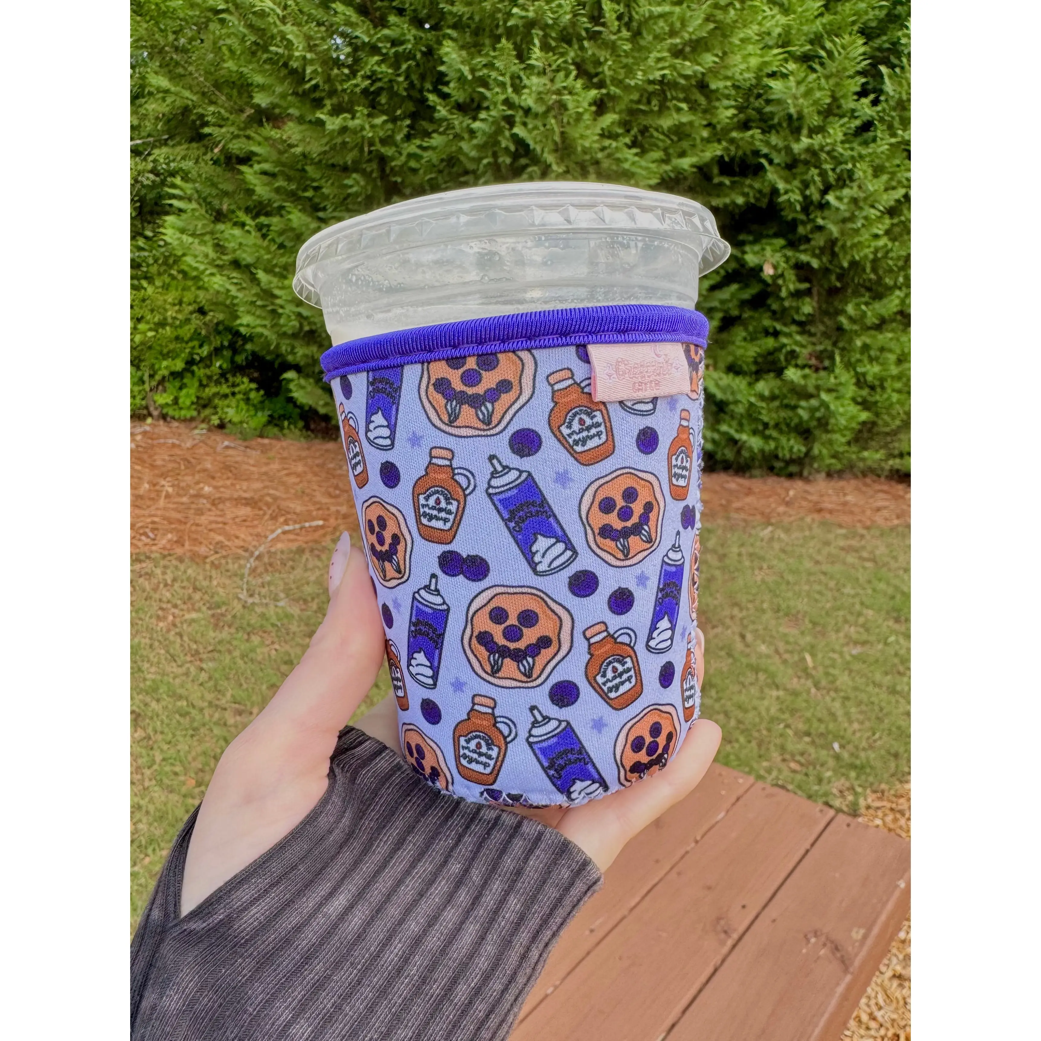Damons Blueberry Pancakes TVD Iced Coffee Sleeve