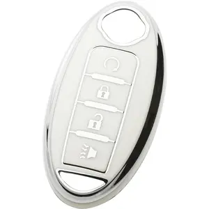 New Upgrade Key Fob Cover Fit for Nissan Altima Rogue Sentra Pathfinder Frontier Maxima Titan Armada Versa Smart Key