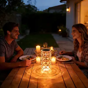 Acrylic Diamond Color-Changing Lamp with Touch Sensor & Remote Control 16 RGB Colors 3 Brightness Levels for Room Decor Energy-Saving LED Diamond Prism Effectwireless touch control birthday gift