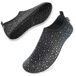 Womens Barefoot Water Shoes Travel House Slippers for Indoor and Outdoor Aqua Socks for Beach Swim Surf Yoga Dancing Camping SpringStatements Greenish - Girl, Footwear