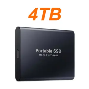 4TB Large Capacity External Hard Drive Quiet Operation Mobile Storage SSD USB3.2 Type-C High Speed Solid Stae Disk For PC MAC